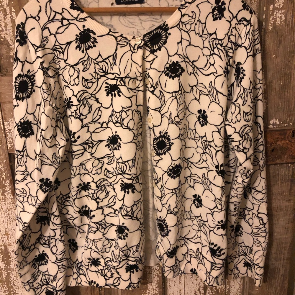 Lands end cardigan
